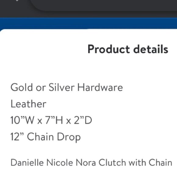 𝅺NWT Danielle Nicole Nora Black Leather Bag - Picture 8 of 8